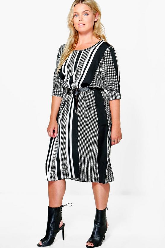 Plus Amelia Mono Midi Dress